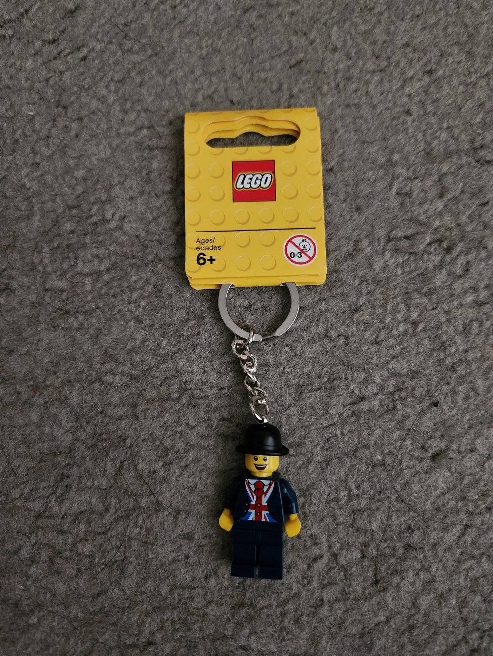 Lego Rare Exclusive London Man Figure KEYCHAIN